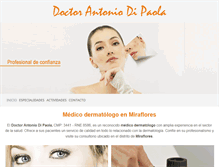 Tablet Screenshot of doctorantoniodipaola.com